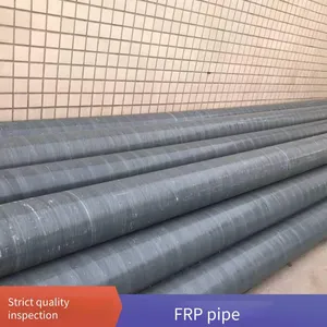 Exhaust Gas Deodorization Exhaust Duct, Frp Outdoor Chimney, Fiberglass Cable Duct, Pultruded and Wound Pipe thumbnail-2