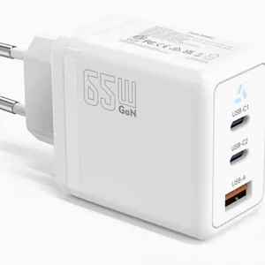 65W USB-C GaN Charger With EU Plug, Ideal for Business Travelers & Digital Nomads thumbnail-5