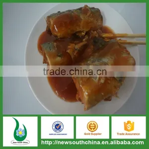 2016 China Canned Mackerel Fish Food in Tomato Paste thumbnail-2