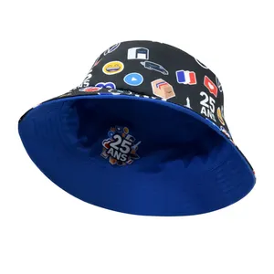 Stylish Custom Reversible Bucket Hats for Affordable Promotions thumbnail-1