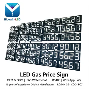 12inch Outdoor LED Gas Price Board High Quality Custom Waterproof for Outdoor High Brightness LED Gas Price Sign thumbnail-1