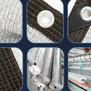 Aluminum Foil Sunshade Net 90% Shading Efficiency With Reflective Coating for Heat Reduction thumbnail-1