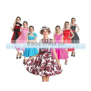 Bestdress Audrey Vintage Black 1950's Swing Wholesale Rockabilly Skirt thumbnail-3