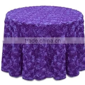 Egg-plant Rossette Polyester Tablecloth thumbnail-1