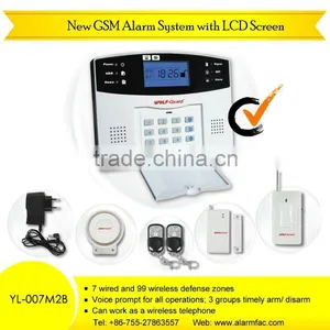 Hot Sale Security Alarm System Motion Detector Business/Home GSM Alarm System Control Panel YL-007M2B thumbnail-1