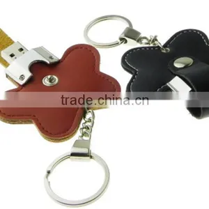 Flower Leather USB Flash Drive 2.0 Different Models Pen Drive thumbnail-1