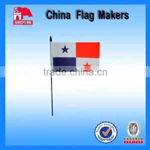 Customized Panama Plastic Stick Flags For Promotional thumbnail-1
