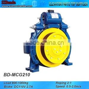 Elevator Gearless Traction Machine MCG210, Lift Motor thumbnail-1