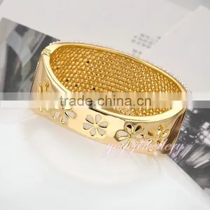 Womens 2015 Jewellery 18k Yellow Gold Plated Pearl Bangle thumbnail-3