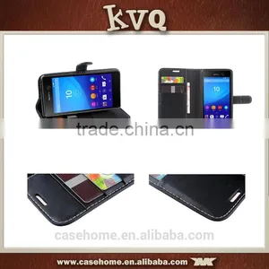 Professional OEM Manufacturer Provide Customized Stand Wallet Case for Sony Xperia M5 thumbnail-1