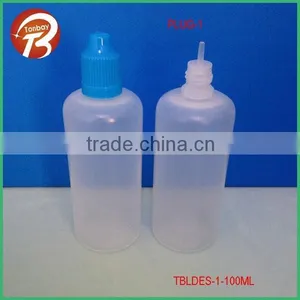 New Mold 100ml LDPE E-cig Liquid Bottle With Kinds of Tips & Childproof CapsTBLDES-1-100ML thumbnail-3