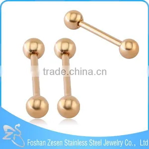 Stainless Steel Body Jewelry Black Anodized Ball 14G Cheap Piercing Tongue Rings thumbnail-3