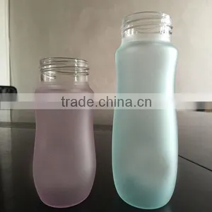 2015 China Factory Wholesale New Color Change Baby Bottle Silicone Coating Glass Baby Bottle thumbnail-3