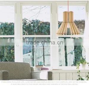 LED Pendant Light JK-8005B-15 Hotel Modern Wood Pendant Light thumbnail-3