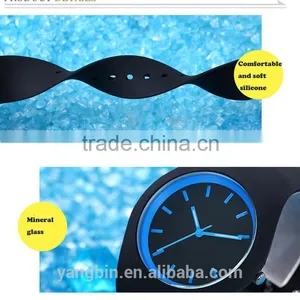 2016 HOT SELLING New Fashion Silicone Watch Jelly Watch thumbnail-2
