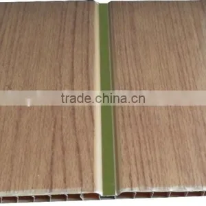 10'' Width New Style Trinidad Pvc Ceiling Panel & Wall Panel With Sivler Strip,middle Groove G130 thumbnail-4