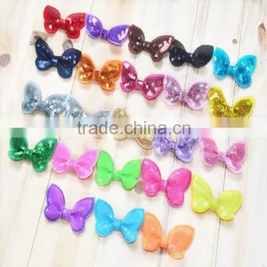 Cheap Petite 6cm Sequin Hair Bowknot,colorful Sequin Bow Headband Hair Accessory thumbnail-2