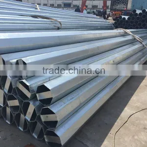 Hot Dip Galvanized Street Light Steel Poles thumbnail-2