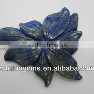 Lapis Carved Freeform Flower thumbnail-1