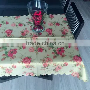 TB0010 Flowers Ployester Table Cloth thumbnail-2