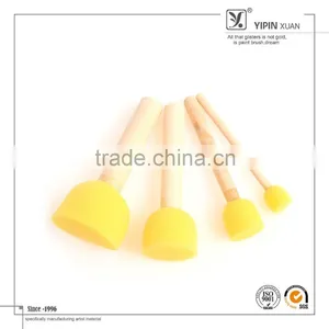 3pcs Free Sample Wooden Handle Sponge Roller Brush For Kids Quality Choice thumbnail-1