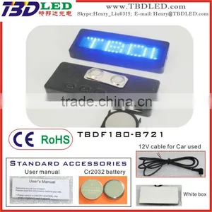 Rechargeable Fashion Led Display Screen Mini Led Nameplate thumbnail-1