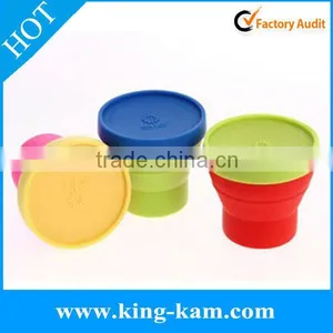 Collapsible Silicone Travel Cup in Beautiful Candy Color thumbnail-1