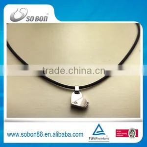 2014 Latest Model Fashion Titanium Necklace With Pendent thumbnail-5