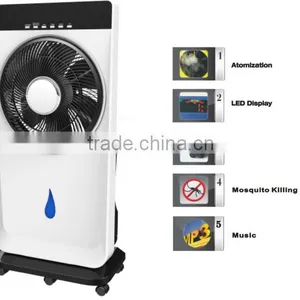 Wholesale Water Mist Fan With Remote Control Air Humidifier MP3 Music Player thumbnail-1