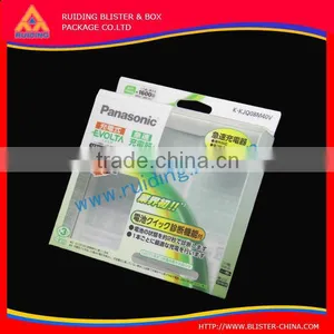 (printed Customer Logo) Good Quality Clear Plastic PET Box With Hanger thumbnail-2