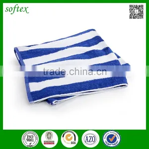 China Softex Wholesale Bathroom 100% Cotton Navy and White Bath Towels Supplier's Choice thumbnail-1