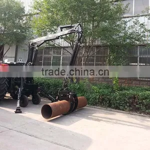 1 Tons 3 Tons Telescopic Crane for Log Trailer With Crane Powered by Diesel Engine thumbnail-2