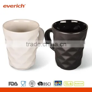 Everich 300ml Porcelain Cups & Ceramic Coffee Mug With Diamond Surface thumbnail-1