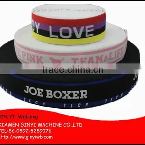 High Tenacity Custom Nylon Polyester Underwear Jacquard Elastic Webbing thumbnail-1