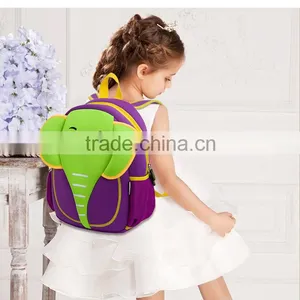 New Fashion 3D Carton Elephant Shape Double Shoulder Bag Kids Backpacks Bags Child Student Bags thumbnail-4