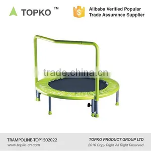 Express Wholesale Custom Logo Indoor Foldable With T Bar Mini Trampoline thumbnail-3