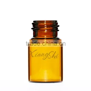 10ml 20ml Amber Round Vial Bottle With Inner and Black Cap thumbnail-3