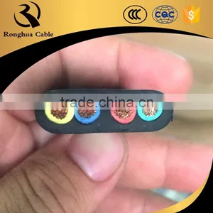Flat Rubber Cable Sumbersible Cable 3x4mm2 Waterproof Rubber Insulated Cable thumbnail-2