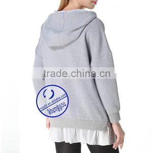 Custom 100% Cotton Pregnant Women Maternity Hoodies & Sweatshirts thumbnail-4