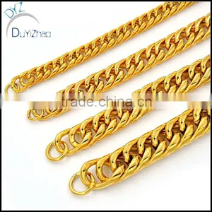 High Quality Stainless Steel Curb Cuban Mens Chain Bracelet Gift thumbnail-5