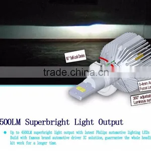 90W 6000K 9000LM White Phlips LED Headlight Kit 9004 9005 9006 H4 H13 LIGHT Bulbs thumbnail-4