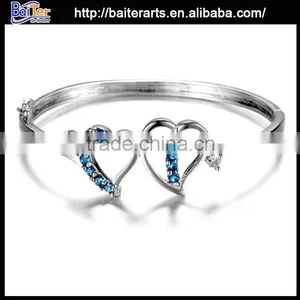 Fashion Solid 925 Sterling Silver Micro Pave Bangle Bracelet thumbnail-3