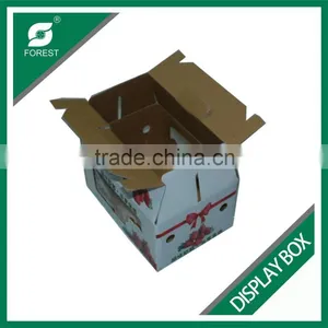 CARDBOARD DISPLAY BOX WITH HANDLE FOR SHIPPING STRAWBERRY PACKING BOX WITH PVC WINDOW thumbnail-4