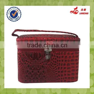 Wholesale Classical Promotional Fashion Case Make Up PU Cosmetic Bag thumbnail-1
