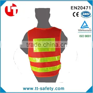 Yongkang Factory CE EN20471 Mesh PVC Refleticve Tape High Visibility Jacket thumbnail-2