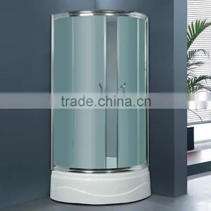 Round Shower Room With Tempered Frosted Glass Y611B thumbnail-1