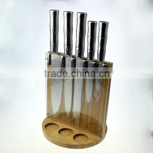 Bamboo Shape Handle Stainless Steel Kitchen Knife Set Quality Choice thumbnail-1