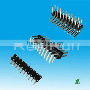 2.54mm Pitch Double Row Right Angle Pin Header Connector thumbnail-1