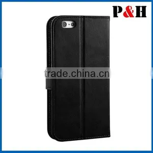 Magnetic Book Wallet Pu Leather Case Cover For IPhone 6 thumbnail-3
