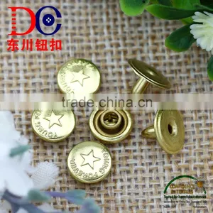 8mm Brass Metal Rivet Fashion Style Single Cap Jean Stud for Denim thumbnail-5
